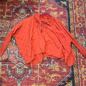 Free People Collared Sweatshirt